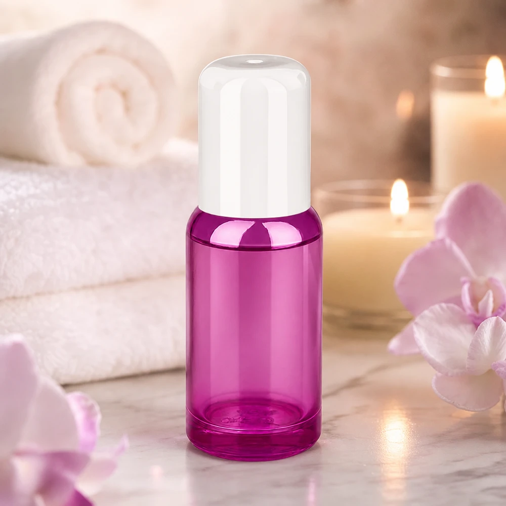 Flacon roll-on 20ml blanc standard PurpleLine UT18/20 Flacon roll-on pratique de 20ml au design PurpleLine pour le parfum mobile et l'aromathérapie