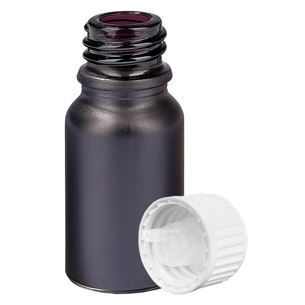 10ml flacon compte-gouttes 0.9mm blanc STD BlackLine UT18/10 10ml flacon compte-gouttes 0.9mm blanc STD BlackLine UT18/10