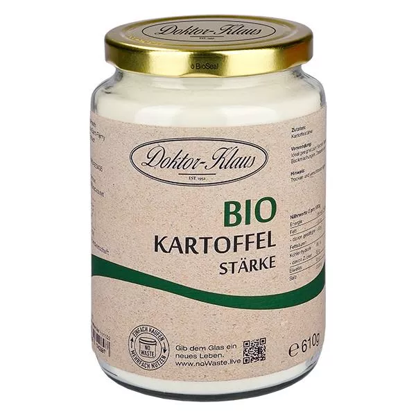 610g Fécule de pomme de terre bio Doktor-Klaus noWaste 610g Fécule de pomme de terre bio Doktor-Klaus noWaste