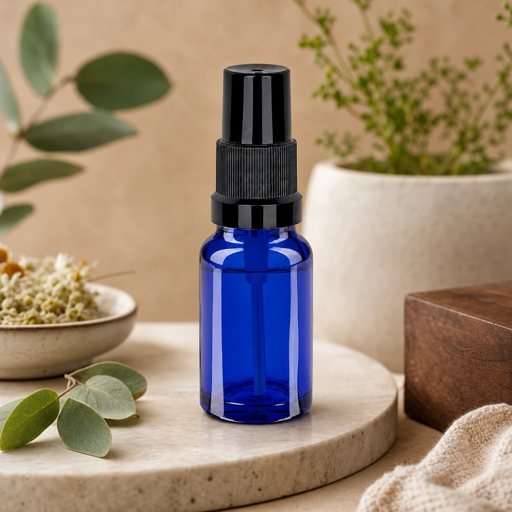 Vaporisateur 10ml noir STD BlueLine UT18/10 Vaporisateur pratique de 10 ml STD BlueLine UT18/10 parfait pour le bricolage cosmétique et les produits naturels