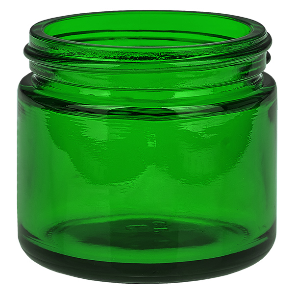 Pot en verre 60ml vert avec couvercle à insérer UNiTWIST