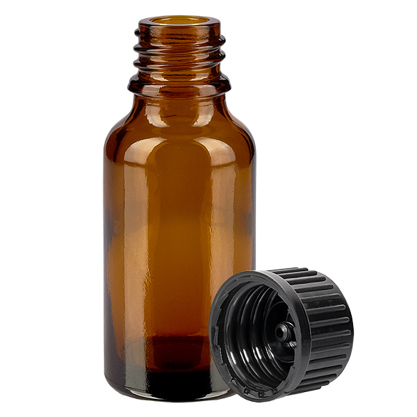 Flacon 20ml 11mm SV noir STD BrownLine UT18/20