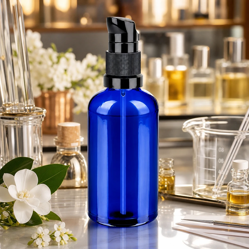Flacon pompe 100ml noir STD BlueLine UT18/100 Flacon pompe 100ml noir STD BlueLine UT18/100