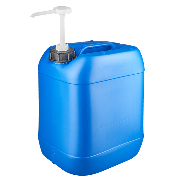 Bidon de 20 litres bleu avec pompe doseuse Bidon de 20 litres bleu avec pompe doseuse