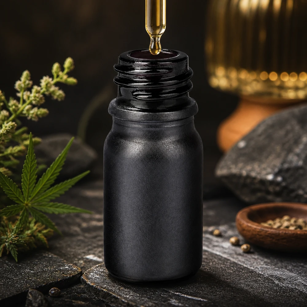 Flacon à pharmacie 5ml BlackLine UT18/5 UNiTWIST Flacon de pharmacie 5ml BlackLine UT18/5 avec protection UV par verre violet foncé pour les substances sensibles à la lumière