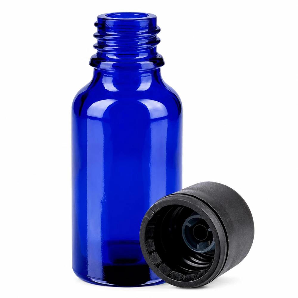Flacon 20ml 6mm SV noir STD BlueLine UT18/20 Bouteille BlueLine 20ml en verre de haute qualité avec filetage UT18/20 pour un dosage précis