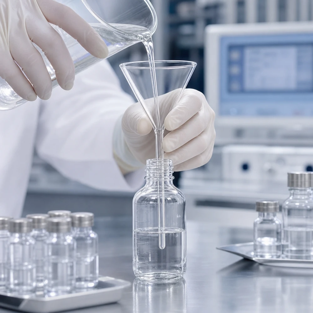 Entonnoir de laboratoire professionnel en verre sodocalcique robuste, doté d'une ouverture optimale de 100 mm pour des expériences en toute sécurité