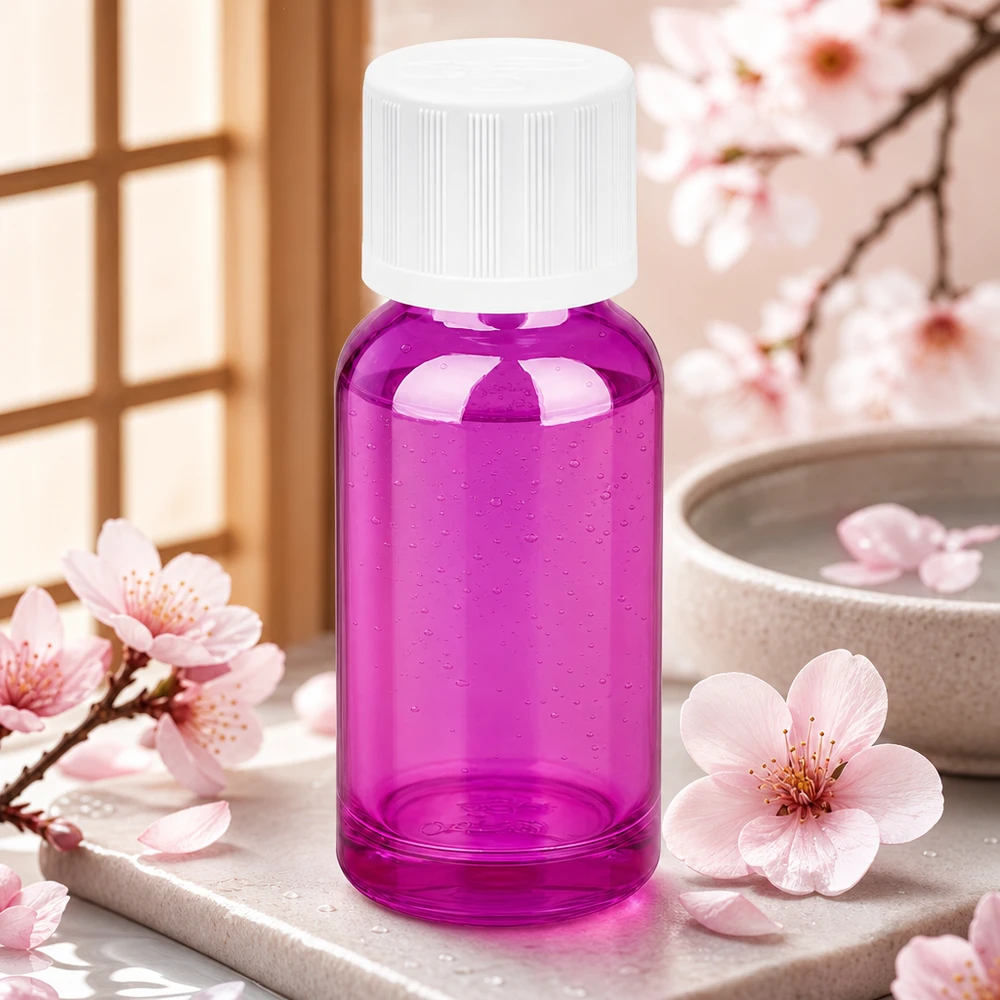 Flacon 20ml bouchon à vis 11mm blanc standard sécurité enfant PurpleLine UT18/20 Bouteille élégante de 20 ml à l'aspect Purple Line, parfaite pour les formulations cosmétiques de haute qualité