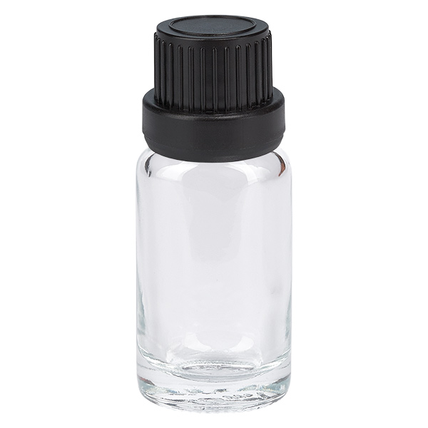 Flacon 10ml 11mm SV noir OV ClearLine UT18/10 Flacon 10ml 11mm SV noir OV ClearLine UT18/10