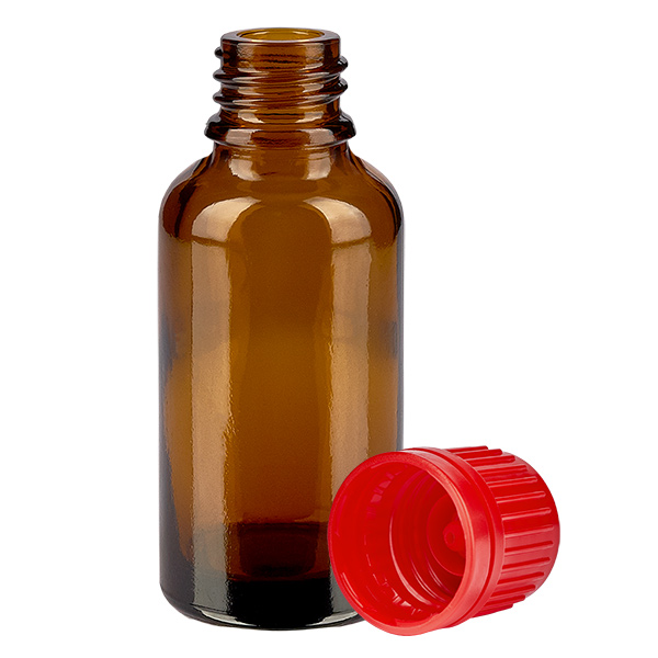 Flacon 30ml 11mm SV rouge OV BrownLine UT18/30