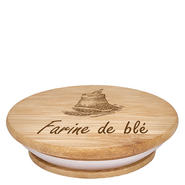 Couvercle en bois « farine de blé » pour WECK RR100 Couvercle en bois « farine de blé » pour WECK RR100