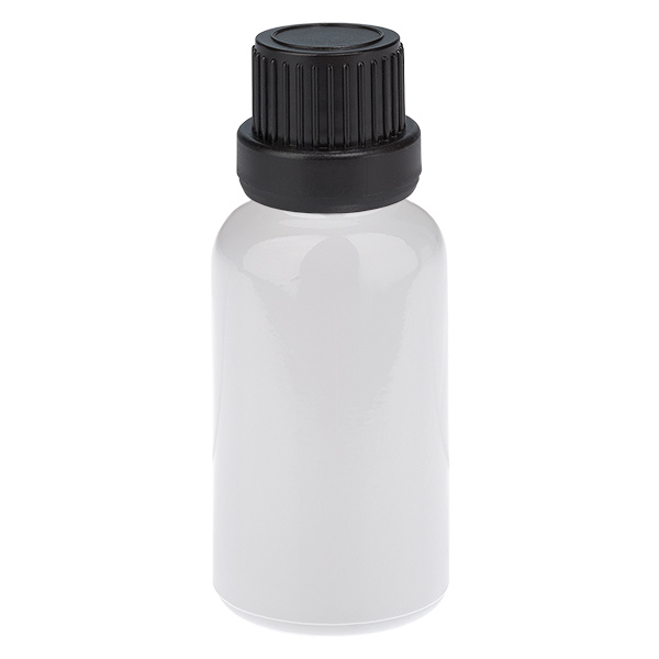 Flacon 20 ml, bouchon à vis 11 mm noir, bouchon d'origine WhiteLine UT18/20 Flacon 20 ml, bouchon à vis 11 mm noir, bouchon d'origine WhiteLine UT18/20