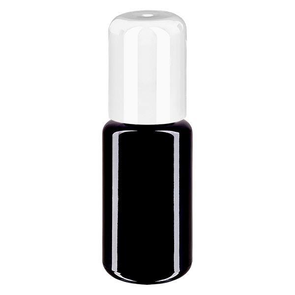 Flacon de pharmacie violet 20ml roll-on bouchon blanc Flacon de pharmacie violet 20ml roll-on bouchon blanc