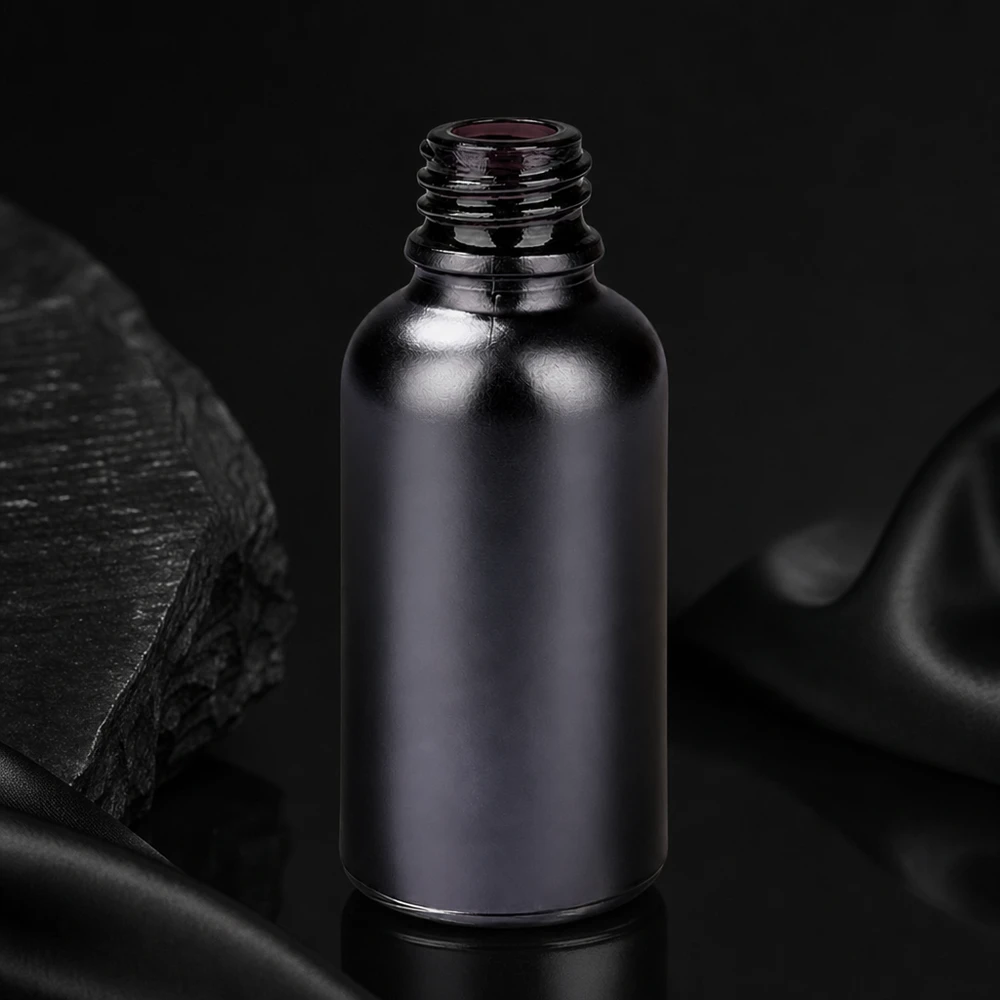 Flacon à pharmacie 30ml BlackLine UT18/30 UNiTWIST Bouteille de pharmacie BlackLine UT18/30 de 30 ml avec surface lisse pour un nettoyage hygiénique