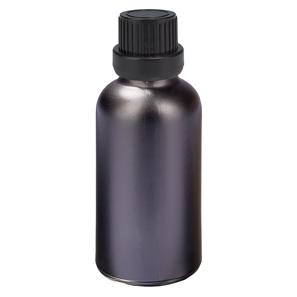 Flacon 30ml 11mm SV noir OV BlackLine UT18/30