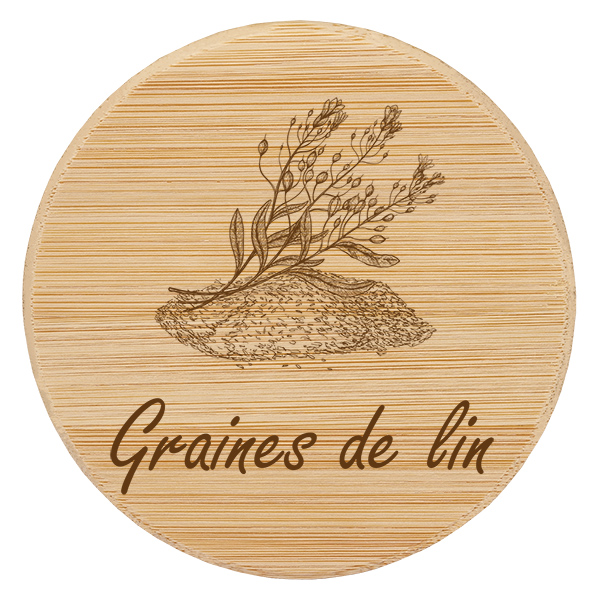 Boîte en bois « Graines de lin » pour WECK RR100