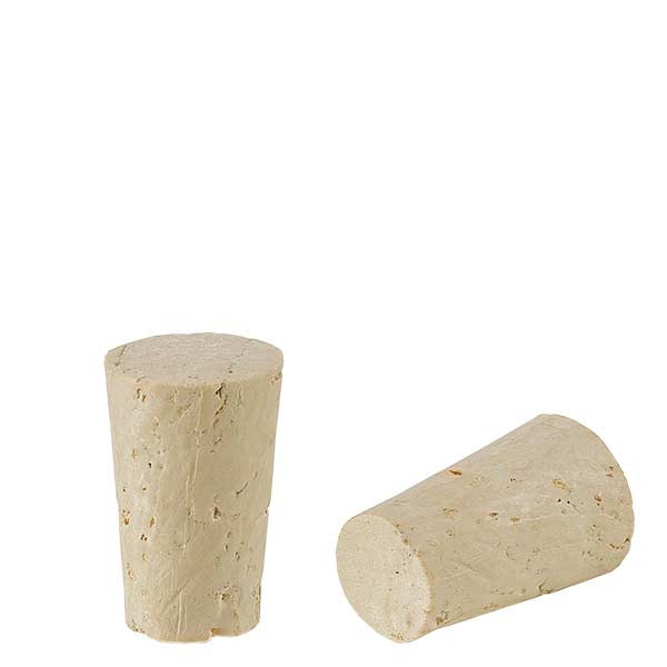 Bouchon de liège naturel (conique) 11/14mm, hauteur 21,5mm