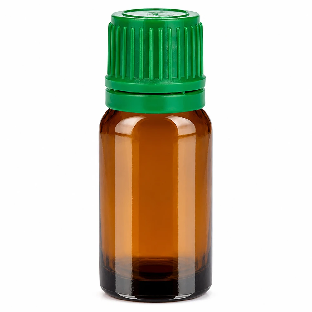 Flacon 10ml 11mm SV vert OV BrownLine UT18/10 Bouteille de pharmacie de 10 ml en verre brun protégeant parfaitement les substances sensibles à la lumière