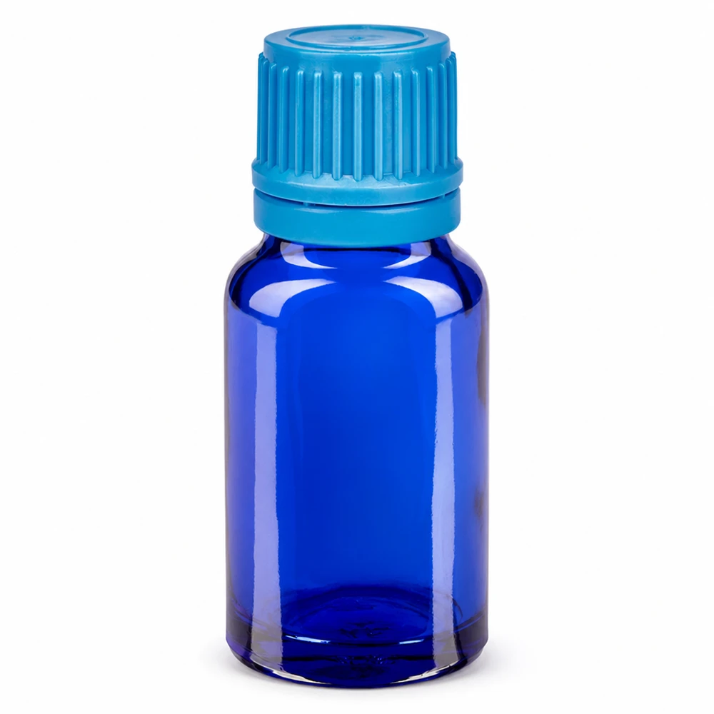 Flacon 10ml 11mm SV bleu OV BlueLine UT18/10 Flacon bleu cobalt de 10 ml en verre de haute qualité avec bouchon compte-gouttes pratique