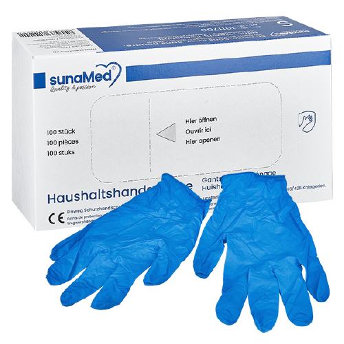 Carton de 100 gants jetables SunaMed taille S Carton de 100 gants jetables SunaMed taille S