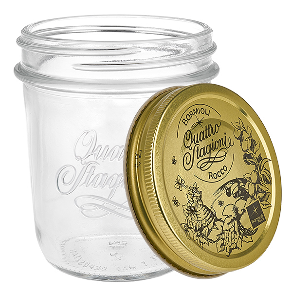 Verre renversé de 320 ml « Quattro Stagioni » avec couvercle