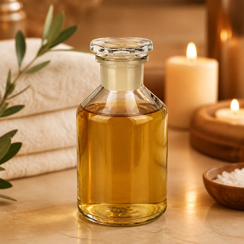 Flacon à col étroit et conique 50 ml en verre clair + bouchon de verre Flacon à col étroit et à paroi droite, 50 ml, en verre transparent, pour les cosmétiques, les parfums et la médecine naturelle