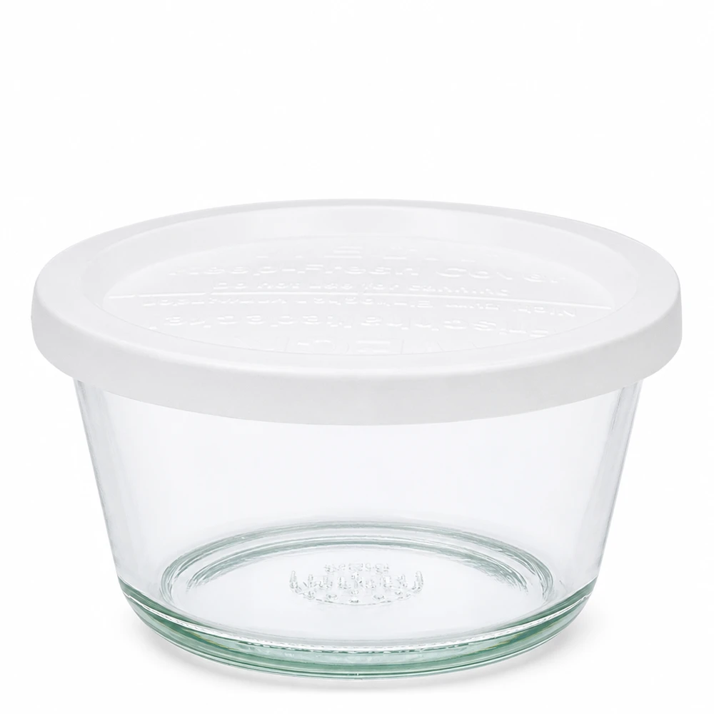 WECK Bocal Gourmet 290ml avec couvercle blanc RR100 Bocal à conserves en verre