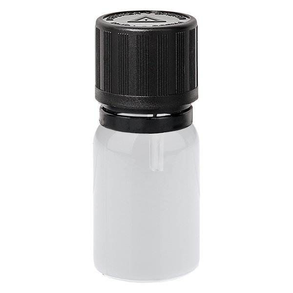 Flacon compte-gouttes 5 ml 1 mm noir Bouchon inviolable Sécurité enfants Symbole d'avertissement pour aveugles WhiteLine UT18/5 Flacon compte-gouttes 5 ml 1 mm noir Bouchon inviolable Sécurité enfants Symbole d'avertissement pour aveugles WhiteLine UT18/5