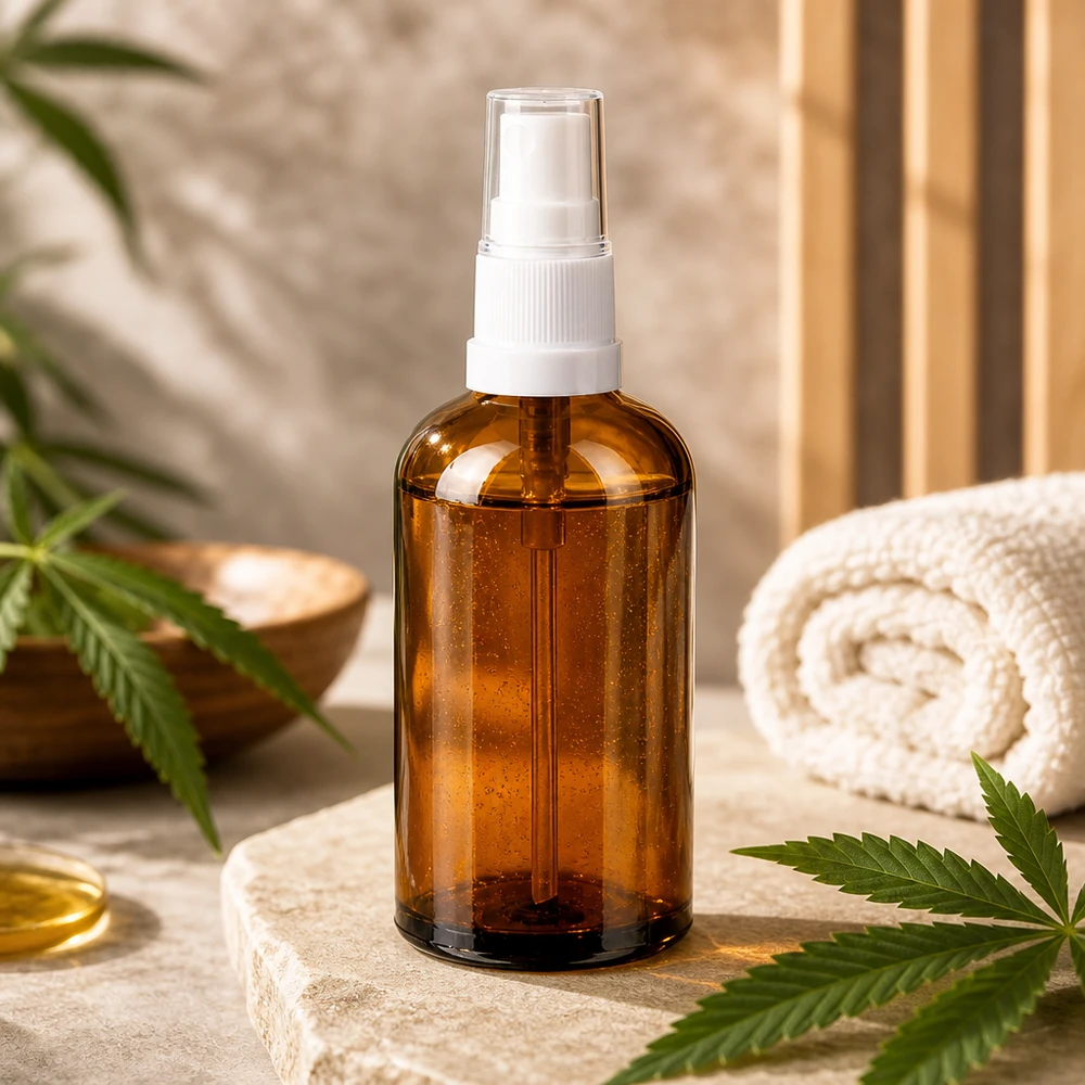 100ml Sprayfl. blanc/tr. STD BrownLine UT18/100 Vaporisateur polyvalent de 100 ml en verre de pharmacie pour la beauté professionnelle et l'aromathérapie