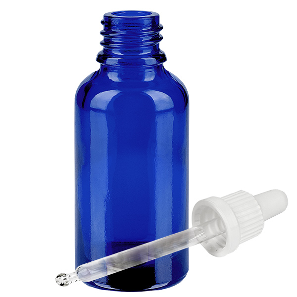 Flacon à pipette 30ml blanc OV BlueLine UT18/30 Flacon à pipette 30ml blanc OV BlueLine UT18/30