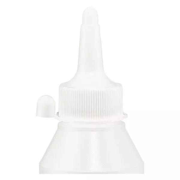 Bouchon blanc avec bande de maintien + capuchon, ND32 pr flacons à lotion