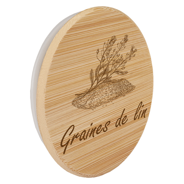 Boîte en bois « Graines de lin » pour WECK RR100 Boîte en bois « Graines de lin » pour WECK RR100