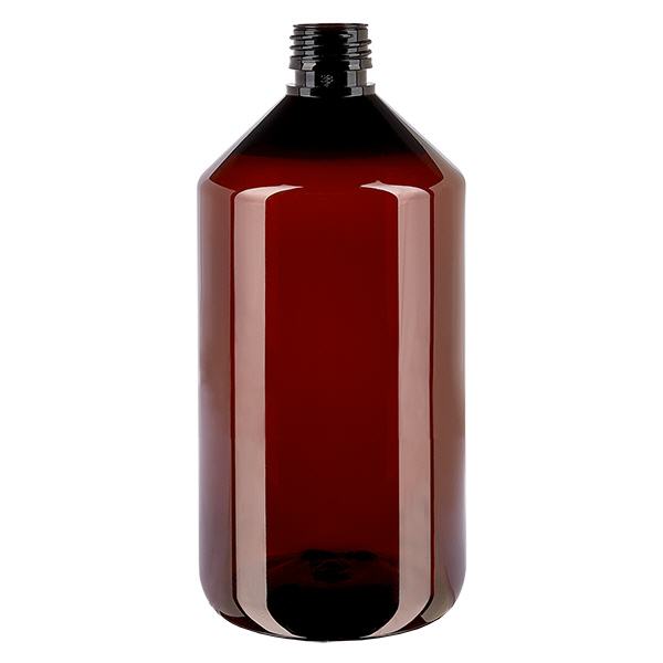 Flacon médical en PET 750 ml ambré, PP28 sans bouchon Flacon médical en PET 750 ml ambré, PP28 sans bouchon