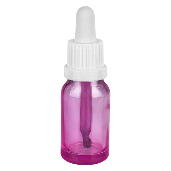 Flacon pipette 10ml blanc originalité bouchon à vis PurpleLine UT18/10