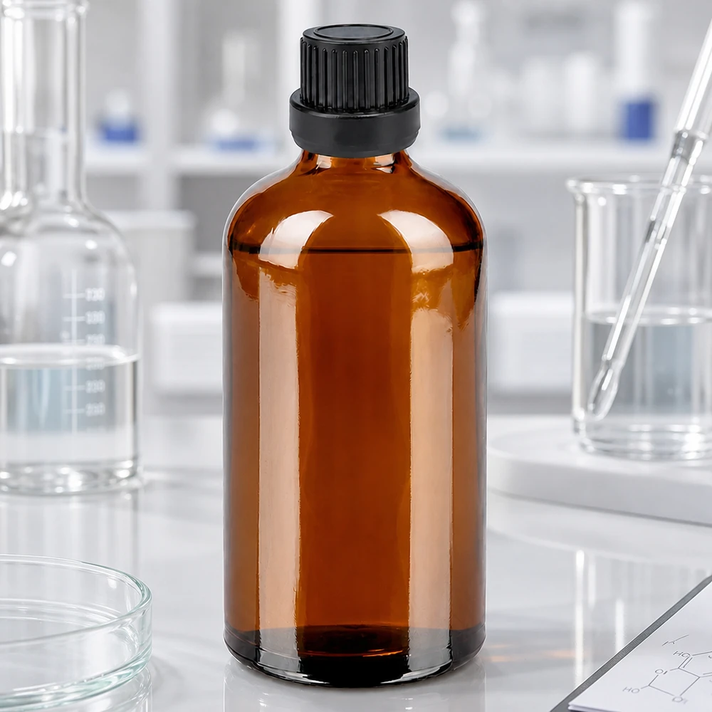 100ml goutte à goutte. 2mm noir OV BrownLine UT18/100 Flacon en verre résistant aux produits chimiques 100ml avec bouchon anti-goutte 2mm pour les besoins du laboratoire et de la recherche