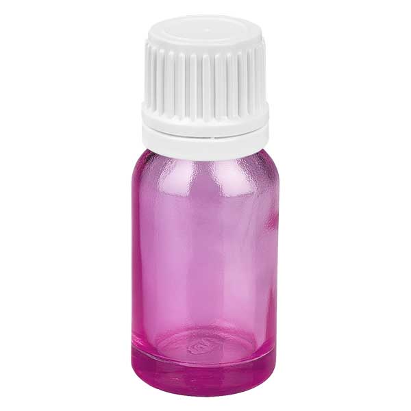 10ml flacon compte-gouttes 0.7mm blanc originalité bouchon à vis PurpleLine UT18/10