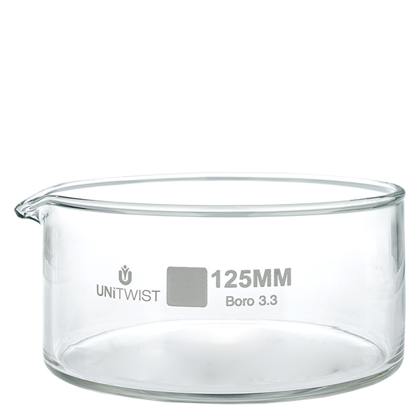 Cristallisoir ø125mm verre borosilicaté UNiTWIST Cristallisoir ø125mm verre borosilicaté UNiTWIST