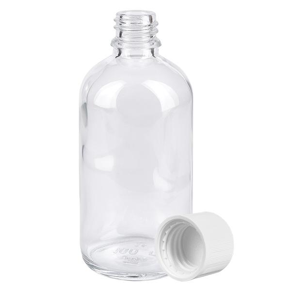 Flacon 100ml 11mm SV w. STD KiSi ClearL. UT18/100