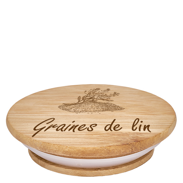 Boîte en bois « Graines de lin » pour WECK RR100 Boîte en bois « Graines de lin » pour WECK RR100
