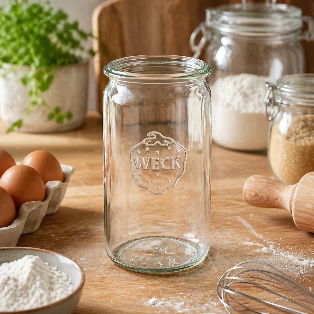 Bocal cylindrique en verre WECK RR60 de 340 ml Bocal cylindrique en verre WECK RR60 de 340 ml