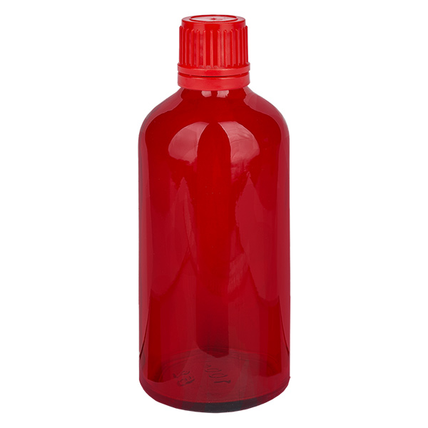Flacon 100ml 11mm SV rouge OV RedLine UT18/100 Flacon 100ml 11mm SV rouge OV RedLine UT18/100