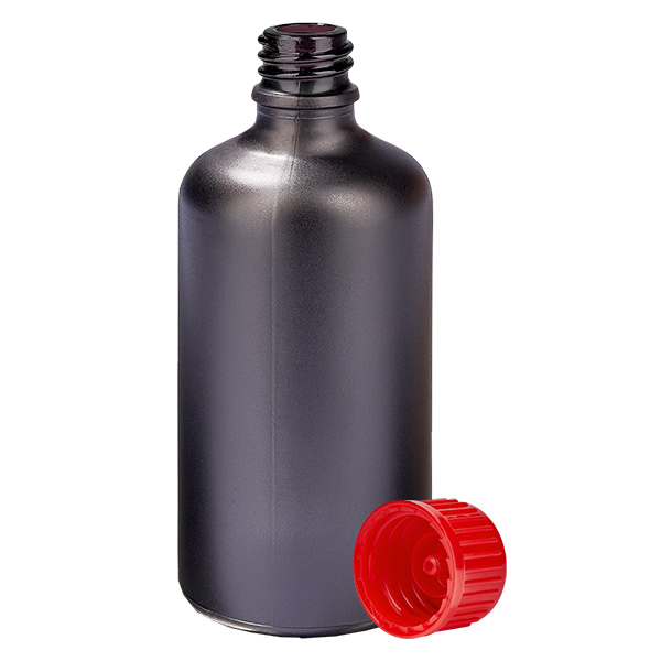 Flacon 100ml 11mm SV rouge STD BlackLine UT18/100