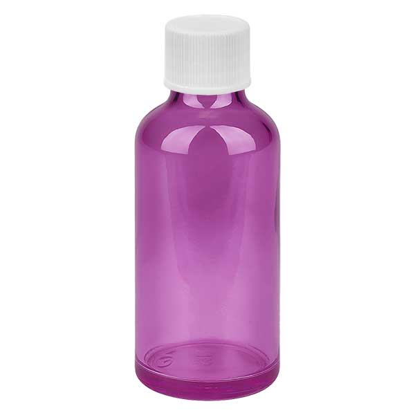 Flacon 50ml bouchon à vis 11mm blanc standard PurpleLine UT18/50