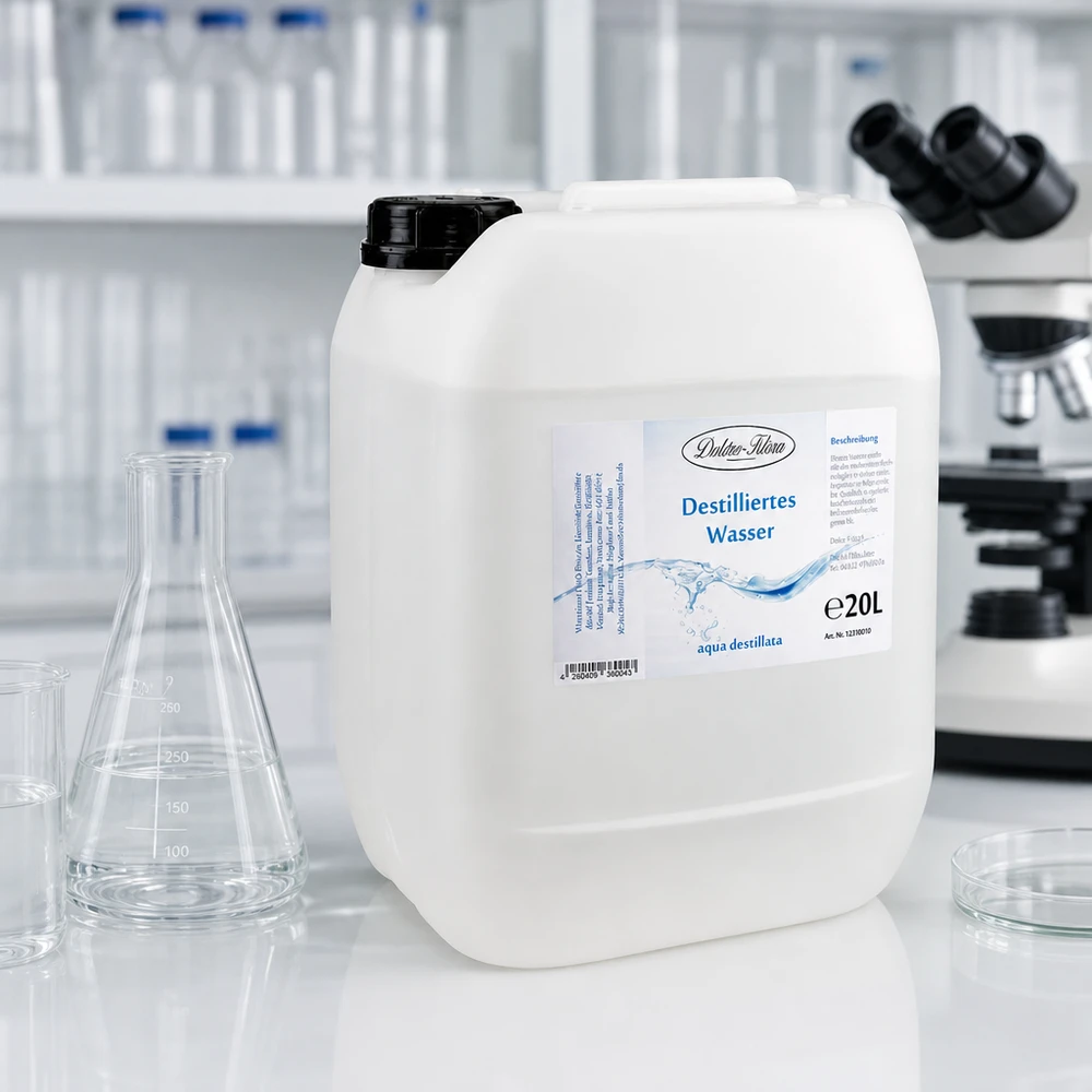 Eau distillée Doktor Klaus - Aqua dest 20 litres en jerrican premium teinte naturelle