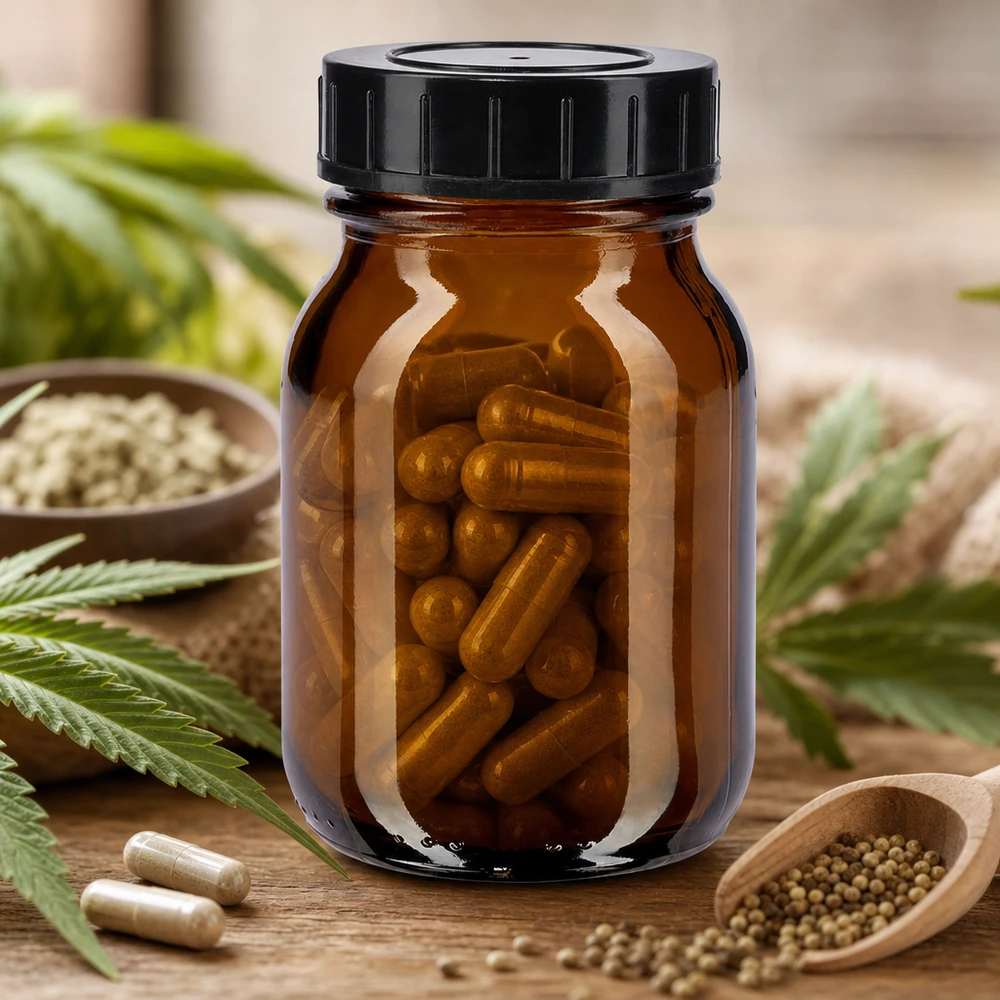 Bouteille en verre brun de haute qualité de 75 ml avec bouchon à vis, parfaite pour la conservation des compléments alimentaires