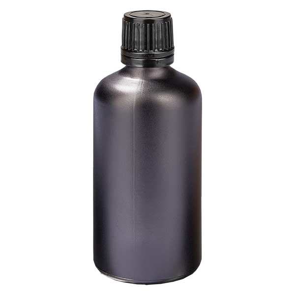 100ml flacon compte-gouttes 1mm fermeture d'inviolabilité BlackLine UT18/100 100ml flacon compte-gouttes 1mm fermeture d'inviolabilité BlackLine UT18/100