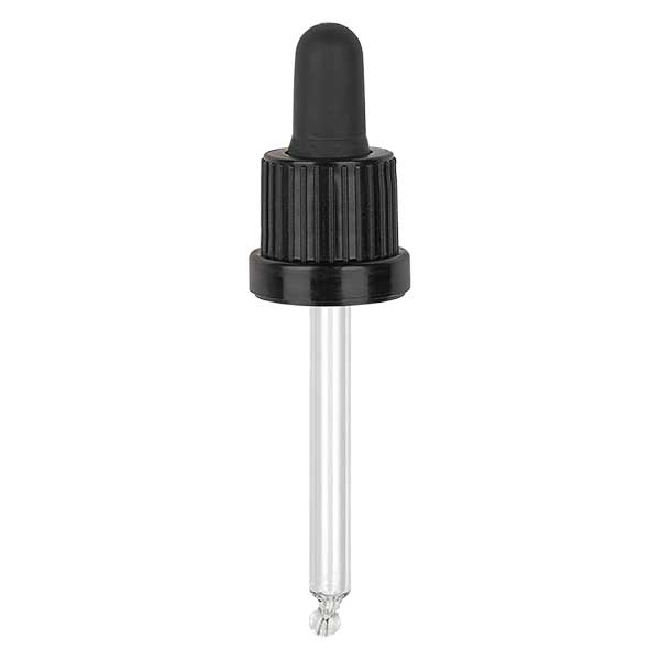 pipette en verre, noir/noir longueur 61 inviolabilité III pipette en verre, noir/noir longueur 61 inviolabilité III