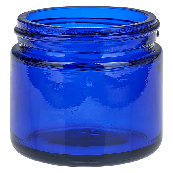 Pot en verre 60ml bleu avec couvercle à insérer UNiTWIST