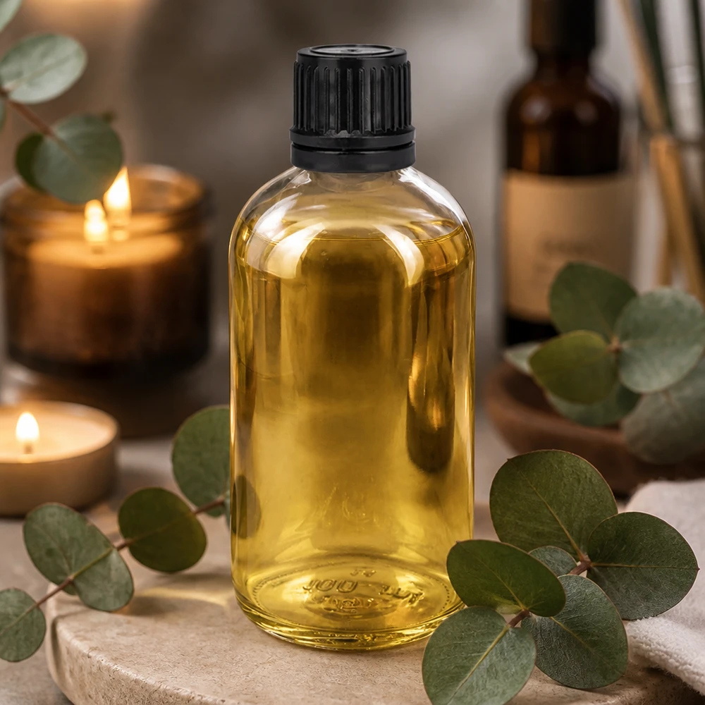 Flacon de 100ml (globule). 3mm GR s. STD ClearL. UT18/100 Flacon en verre transparent de 100 ml, vide, avec bouchon compte-gouttes, pour huiles essentielles et cosmétiques naturels