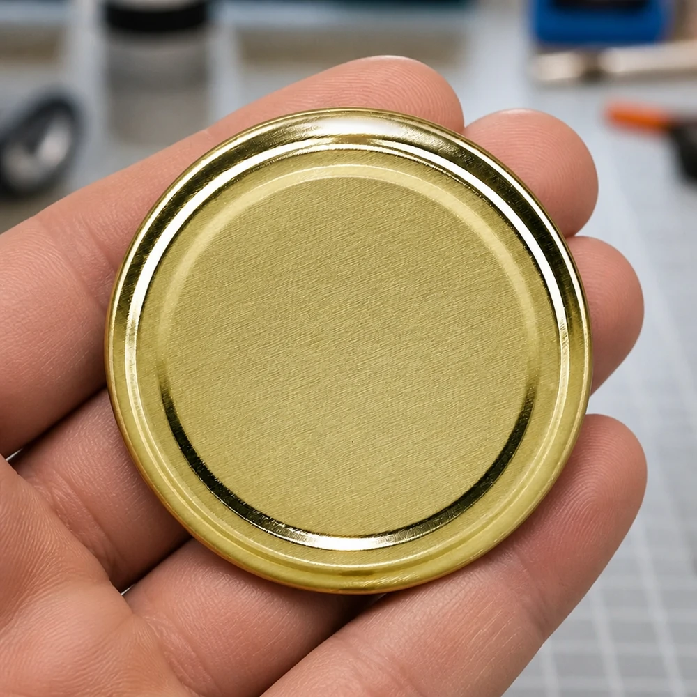 Capsule métallique haut de gamme BasicSeal TO66, couleur or, 66 mm, pour bocaux UNiTWIST